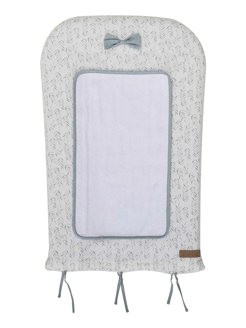 Matelas à langer à liens esprit nature Blanc