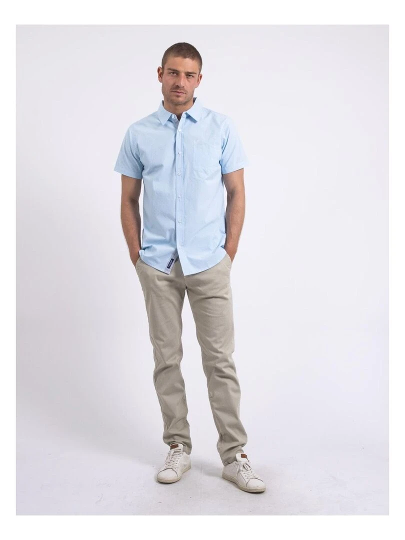 Chemise manches courtes motifs DORITAX   Bleu