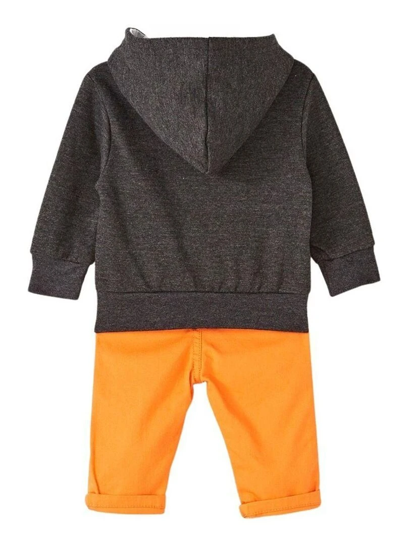 Lee Cooper   Ensemble ​​Veste pantalon bébé garçon Imprimé Logo   Gris foncé