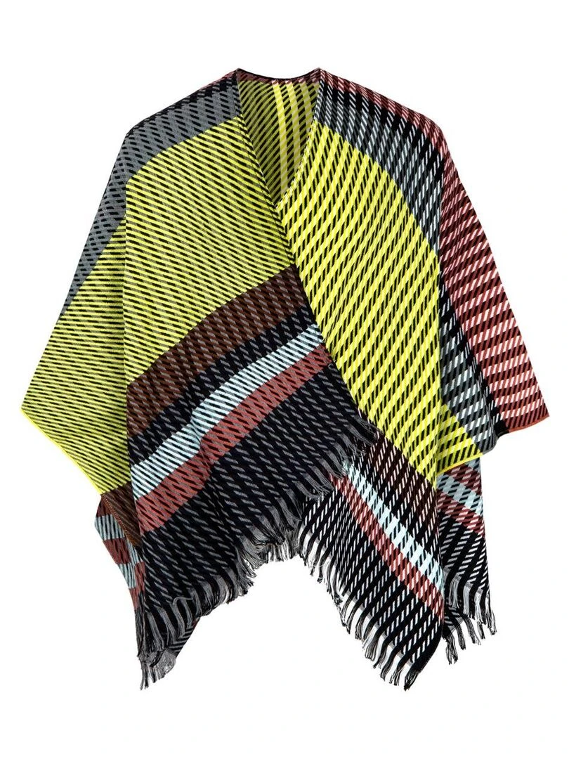 Poncho Stefi Fabriqué en France Jaune