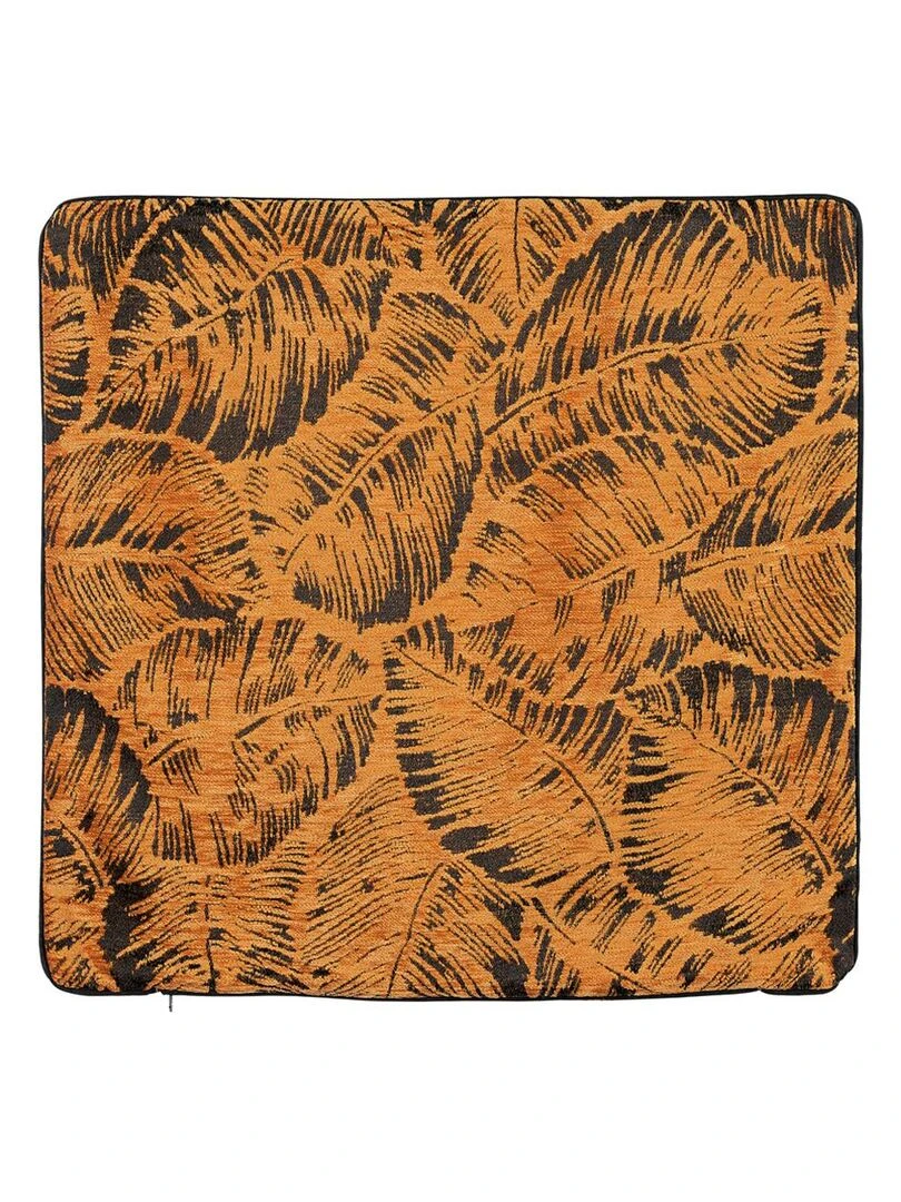 Housse de coussin esprit jungle tropicale Marron clair