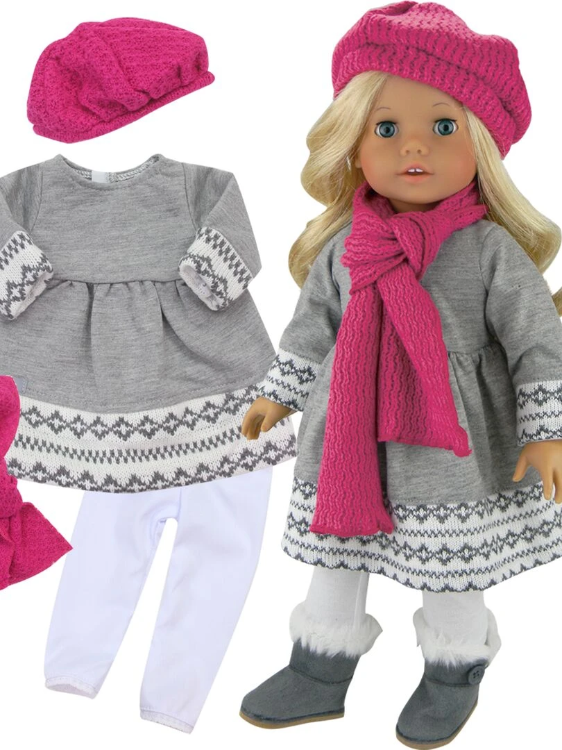 Sophia's par Teamson Kids Ensemble de vêtements pour poupées Fair Isle 18 pouces   N/A