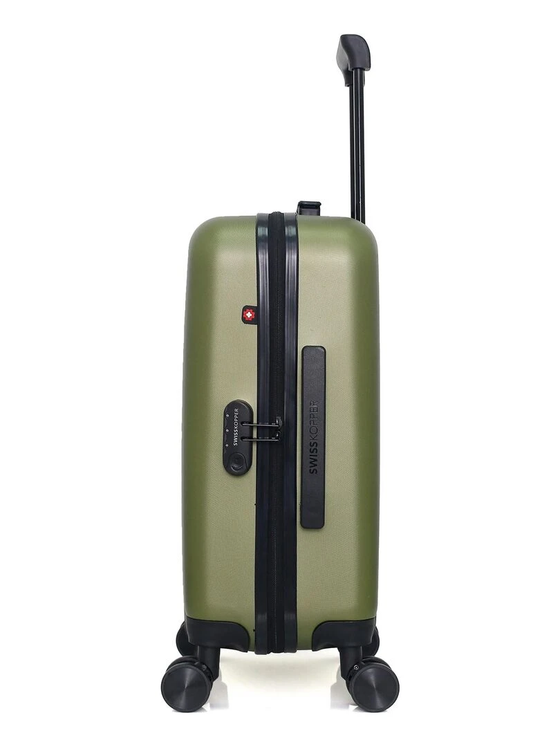 SWISS KOPPER   VALISE CABINE ABS ZURICH 4 ROUES 55 CM   Vert kaki