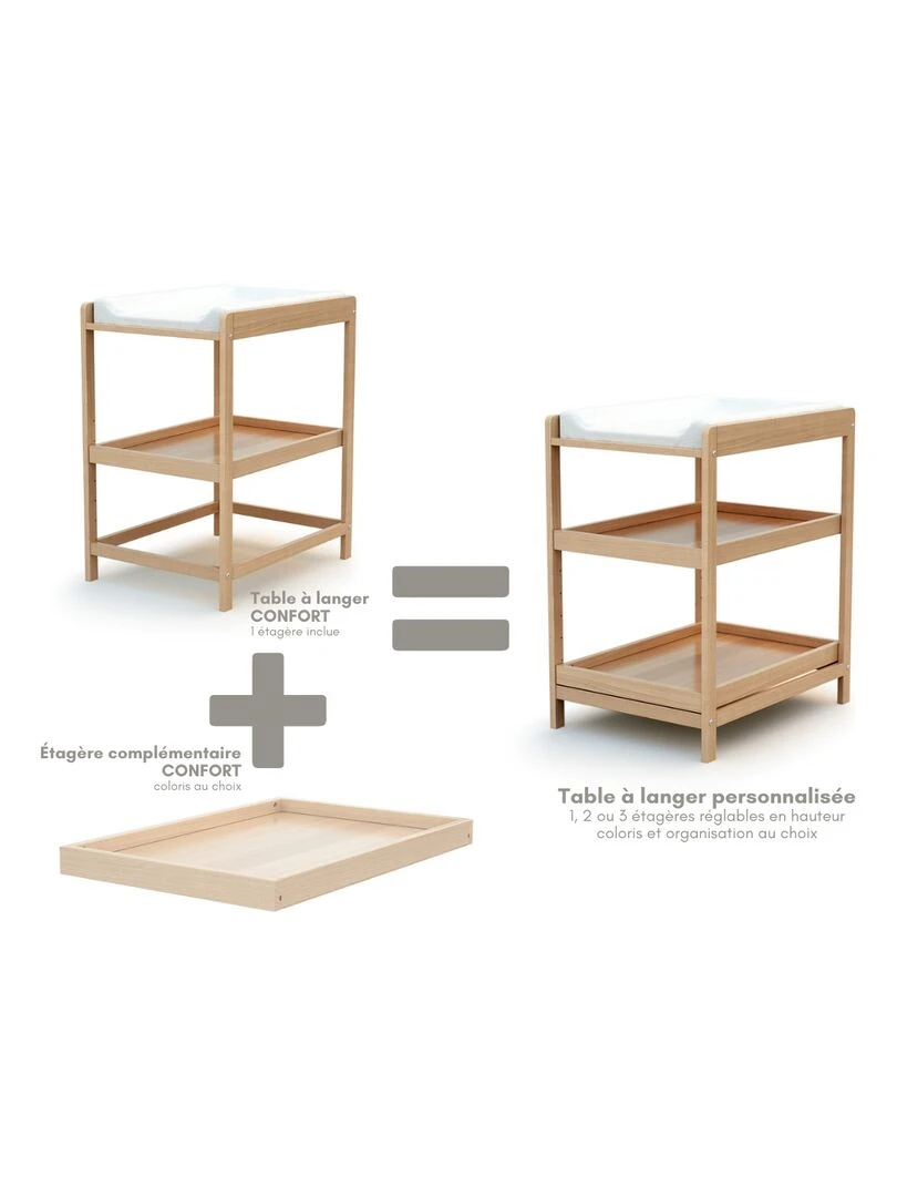 At4   Table À Langer   Marron clair