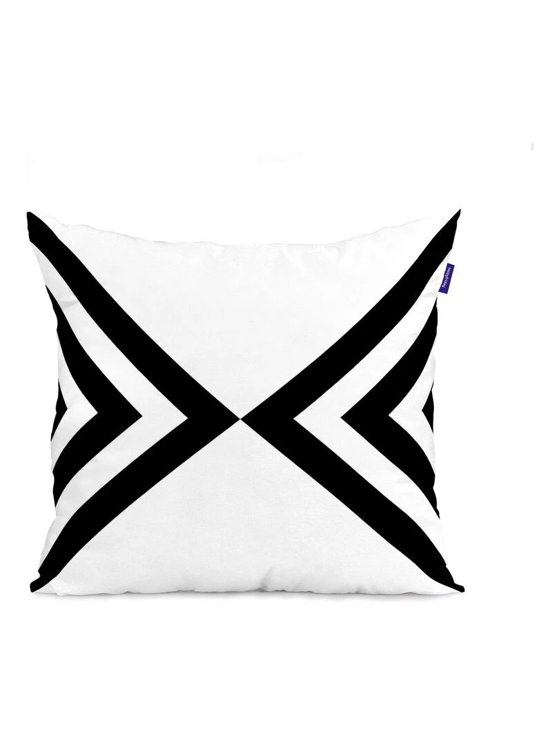 Housse de coussin Trip "Happyfriday"   Blanc