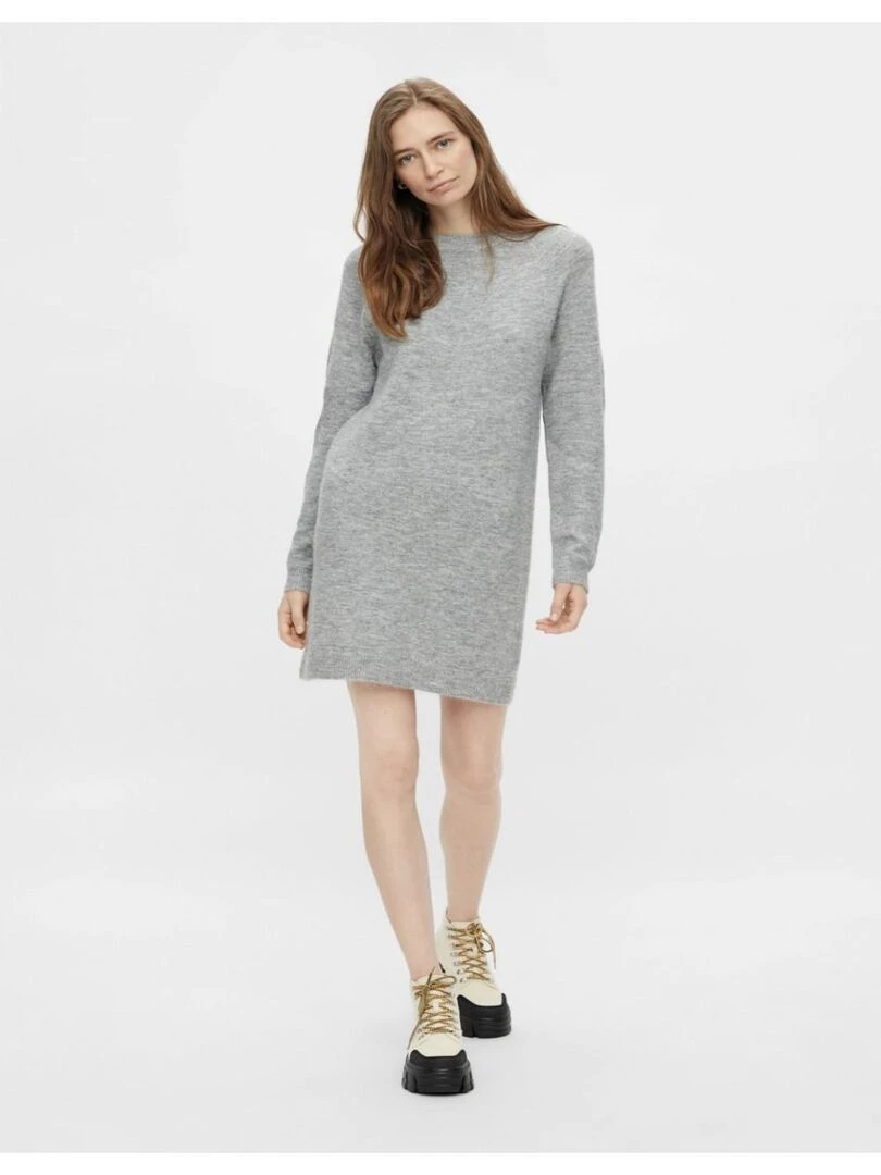 Robe pull Pieces Gris