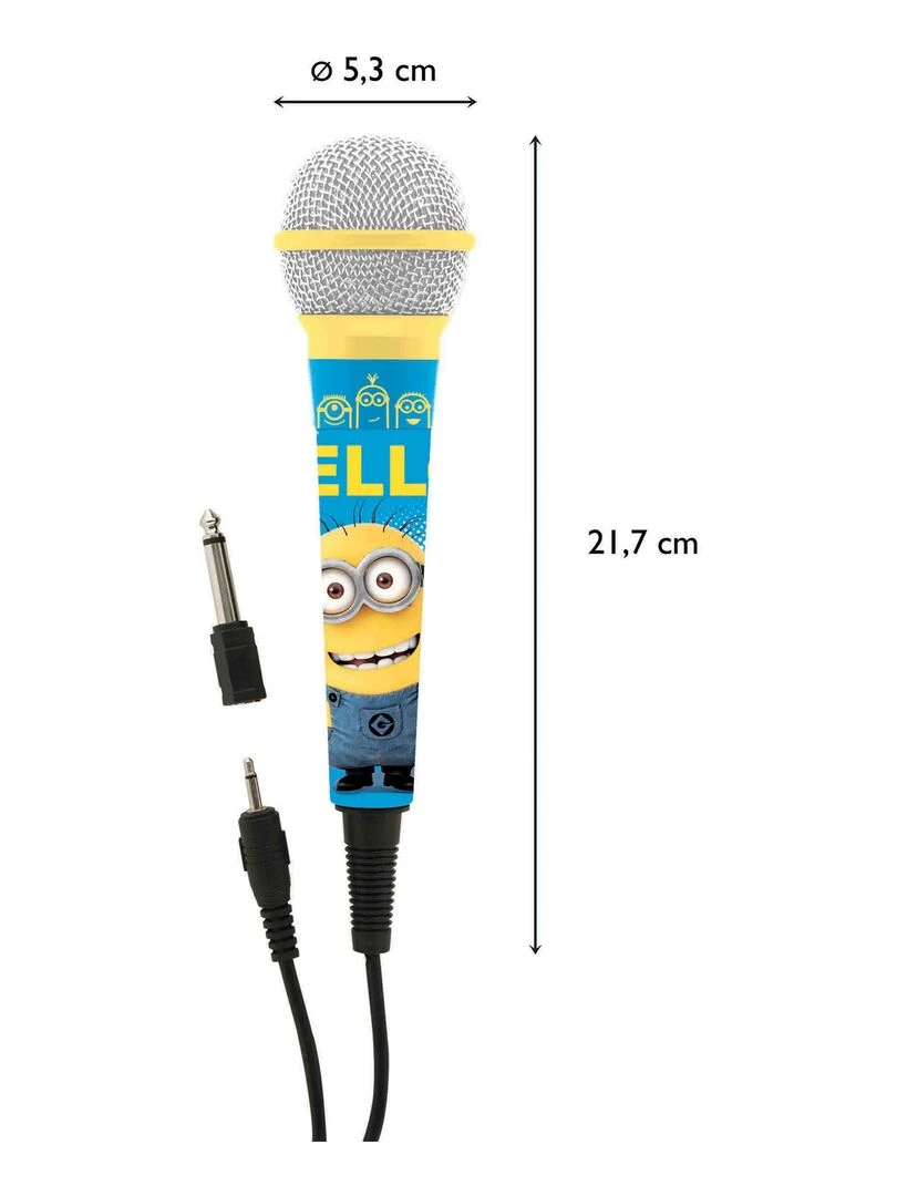 Microphone Haute Sensibilité Câble 2 5m Les Minions   N/A