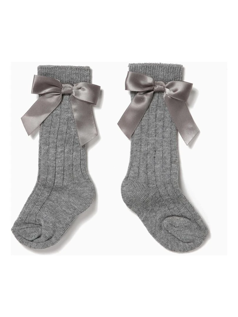 Chaussettes hautes essential line 'Zippy'   Gris