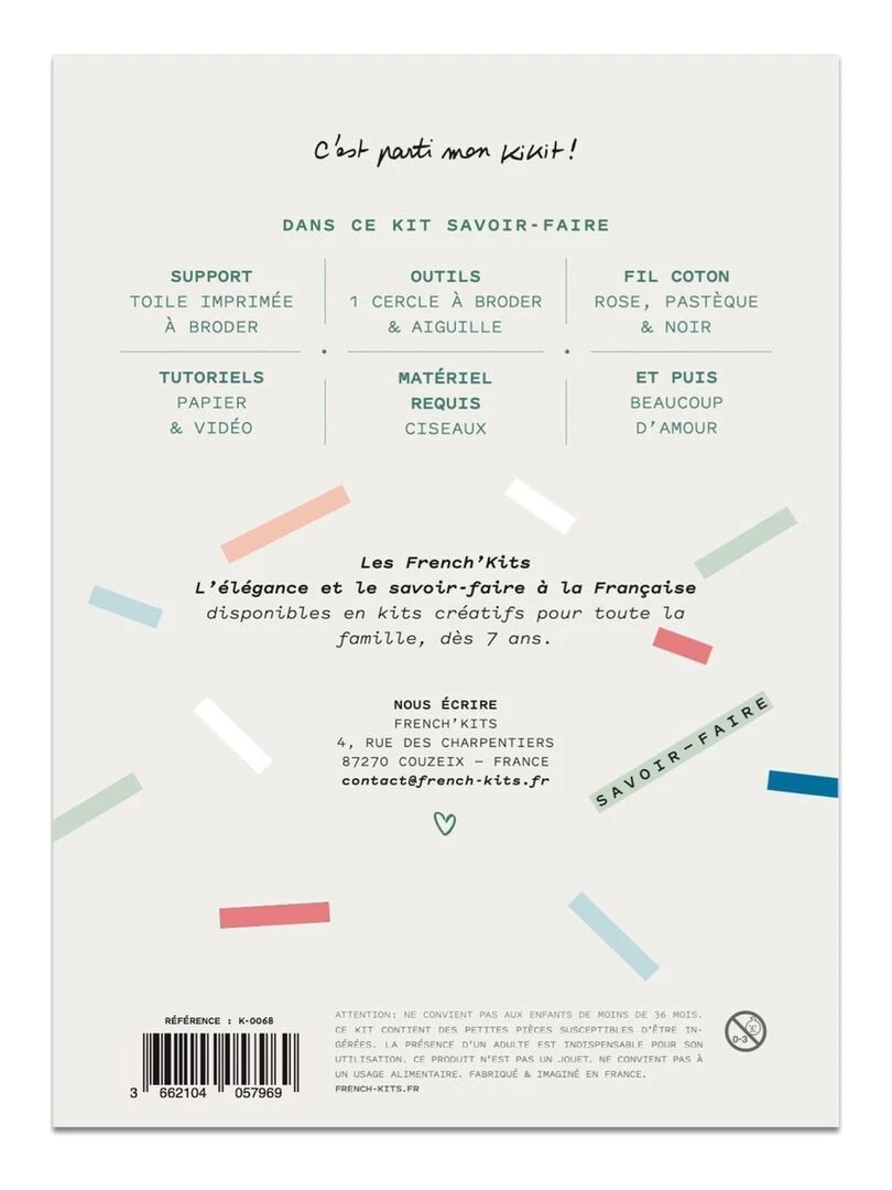 Coffret DIY   Broderie décorative   Biche et Faon   N/A