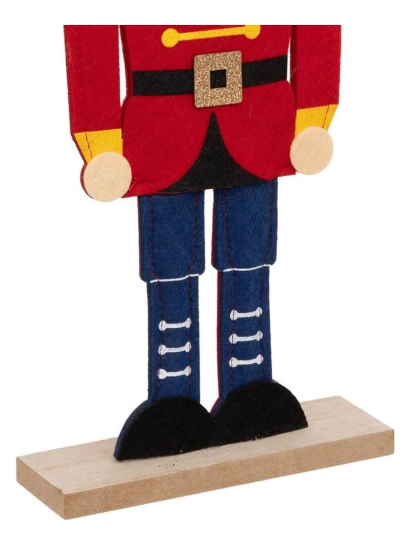 Décoration feutre Casse Noisette 41 cm   Rouge