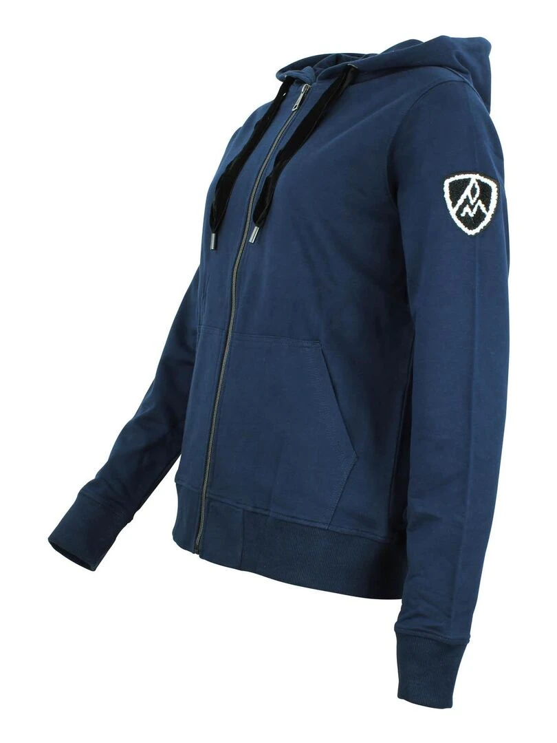 Sweat zippé à capuche femme ACLARA   Bleu marine