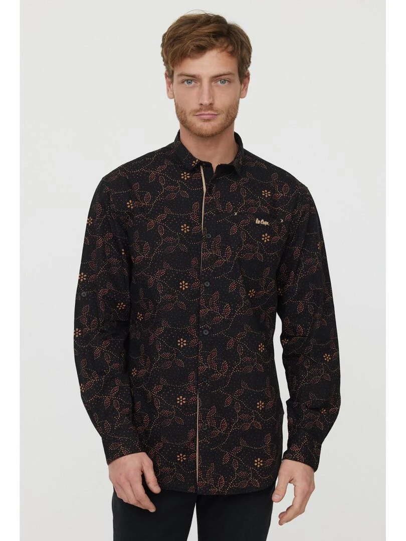 Lee Cooper Chemise manches longues coton comfort DUALI Noir