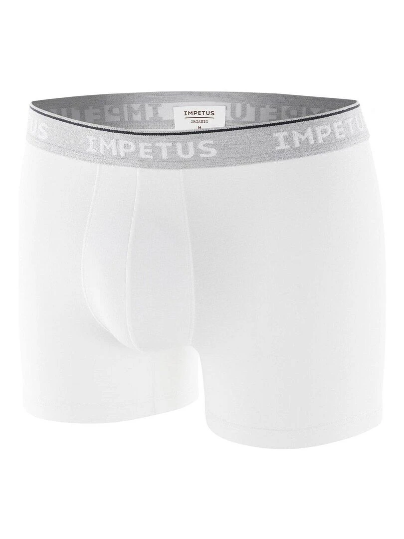 Boxer bio organique Oeko Tex confort Cotton Organic   Blanc