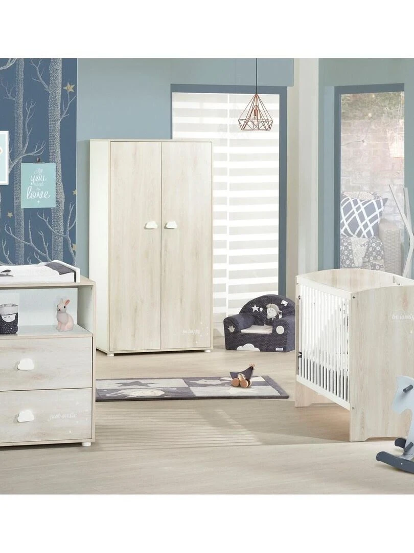 Lit bébé SMILE   BABYPRICE   Beige