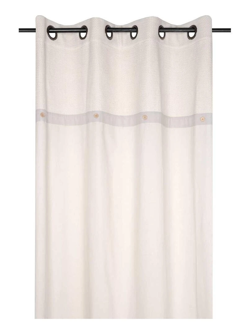 Rideau tamisant esprit naturel Beige