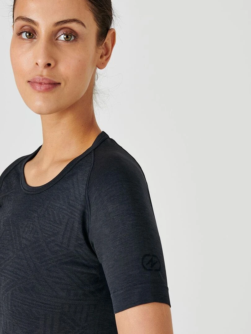 T shirt Dynamic Climatyl femme DamartSport Noir