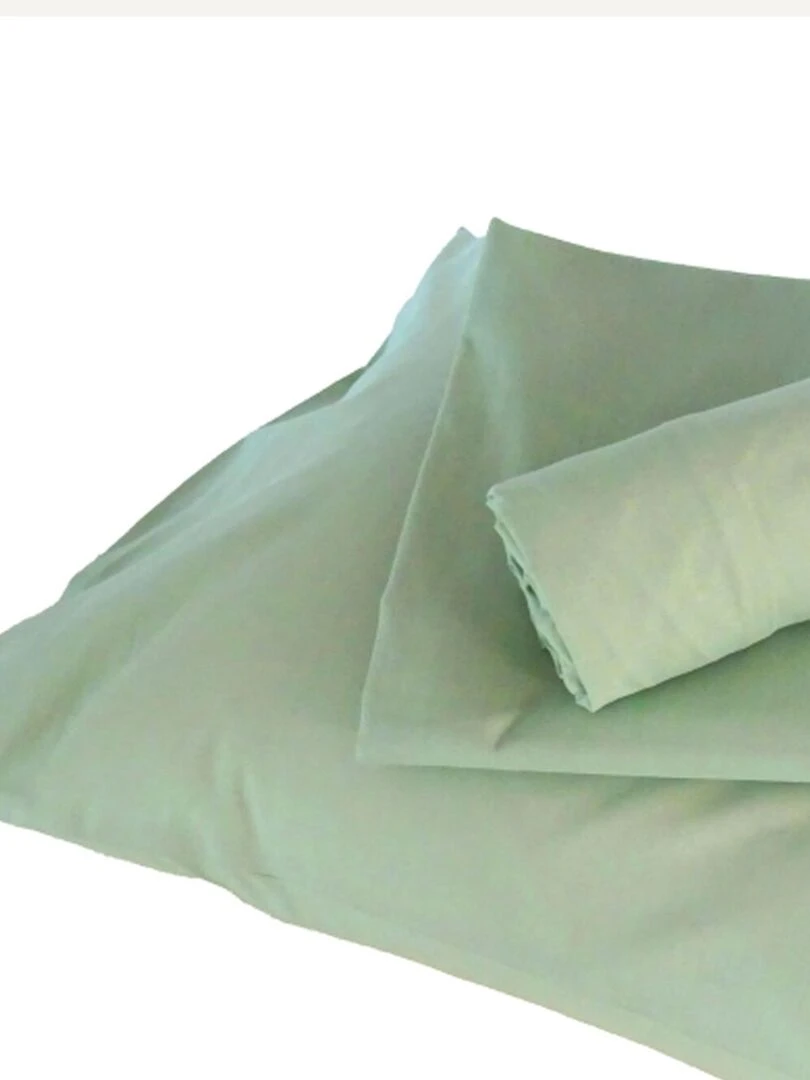 Housse de couette enfant uni Vert olive