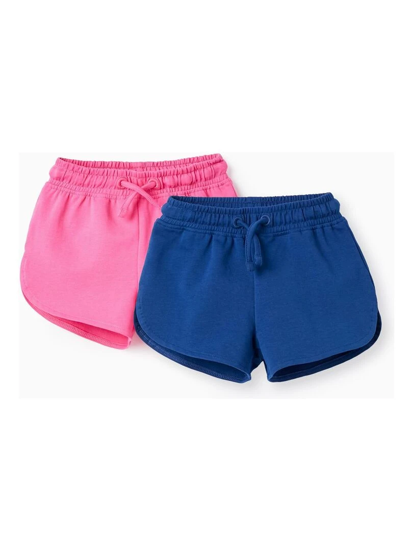 2 Shorts en Coton pour Bébé Fille EXPLORING AUSTRALIA Rose