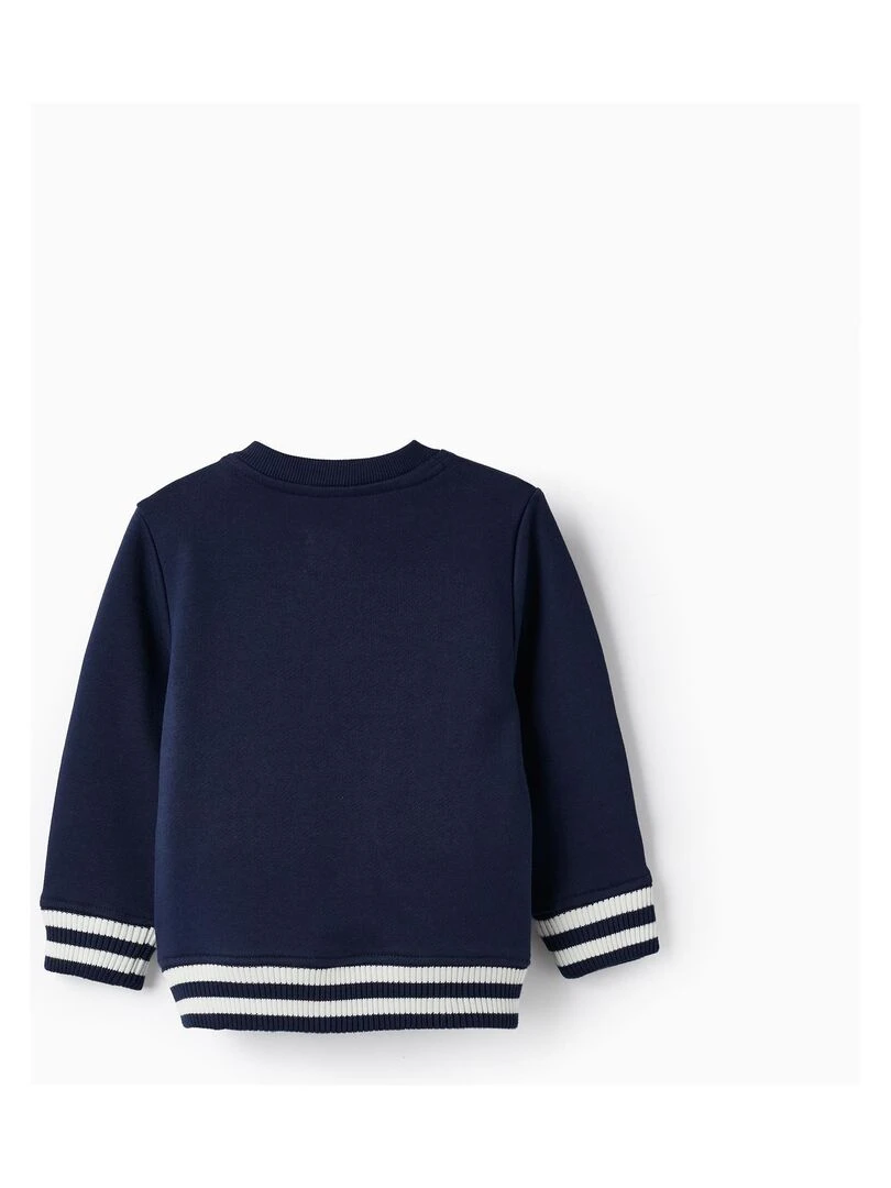 Pull en coton pour bébé garçon 'Born to Fly' SPRING BEGINS Bleu foncé