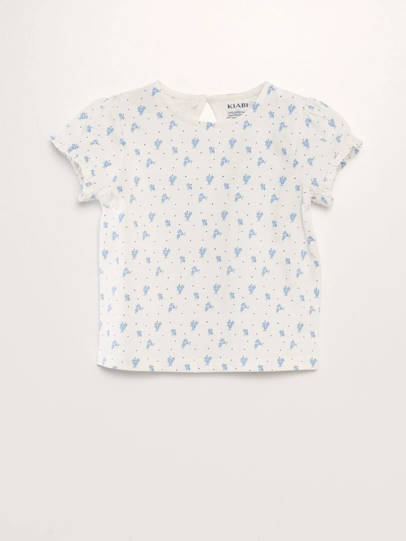 Ensemble legging + t shirt imprimé   2 pièces   Blanc