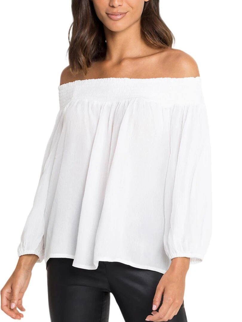 Top épaules nues Summer Kapsel Blanc