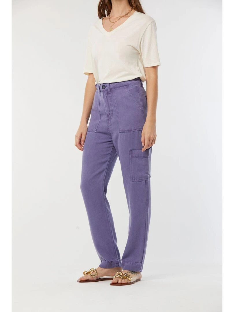 Lee Cooper   Pantalon lyocell loose GIXIE   Violet