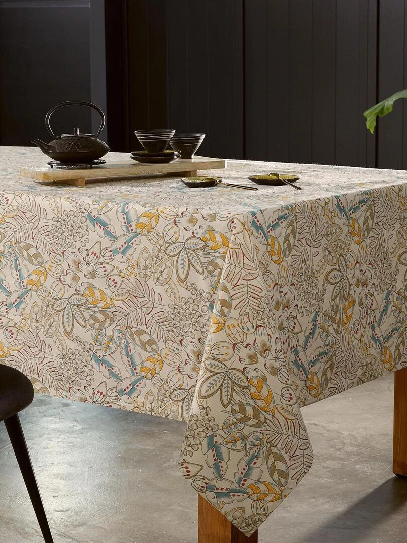 Nappe enduite au look nature Beige clair
