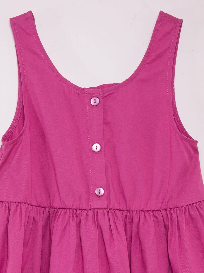 Robe sans manches à ouverture au dos   Violet