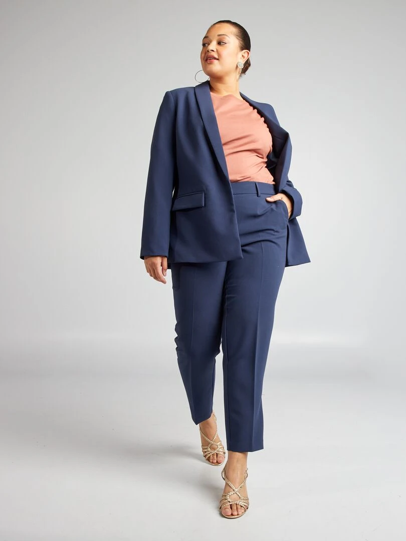 Pantalon cigarette Bleu marine