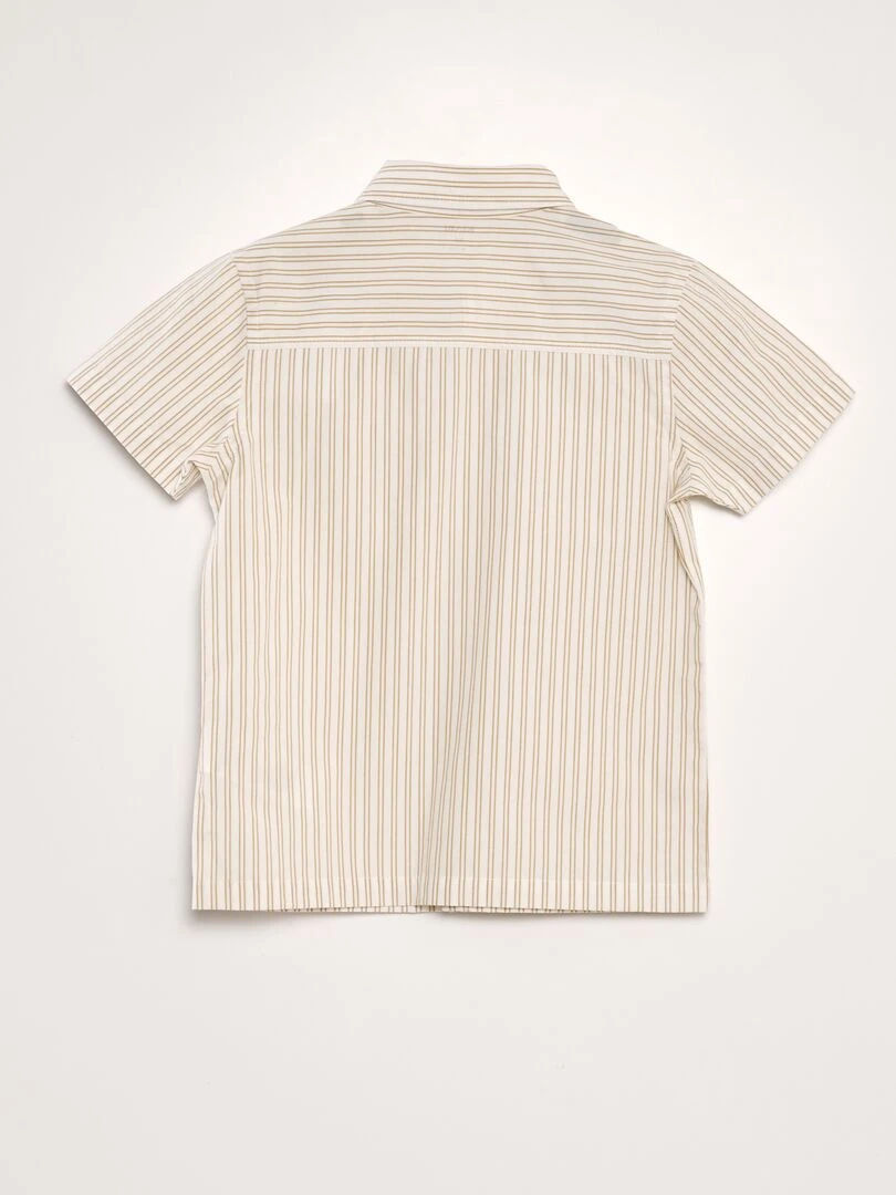 Chemise à manches courtes   Beige