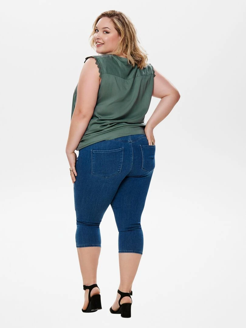Blouse sans manches unie 'Only' Kaki