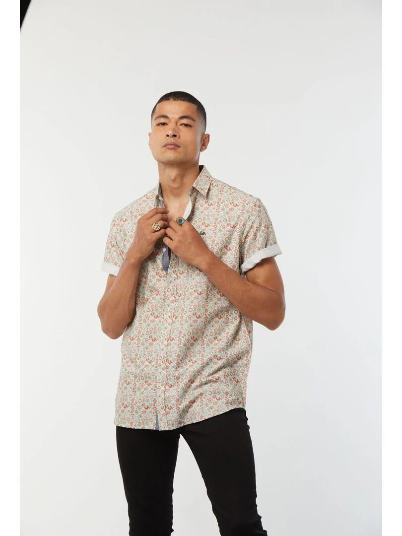 Lee Cooper   Chemise manches courtes coton comfort DELER   Vert
