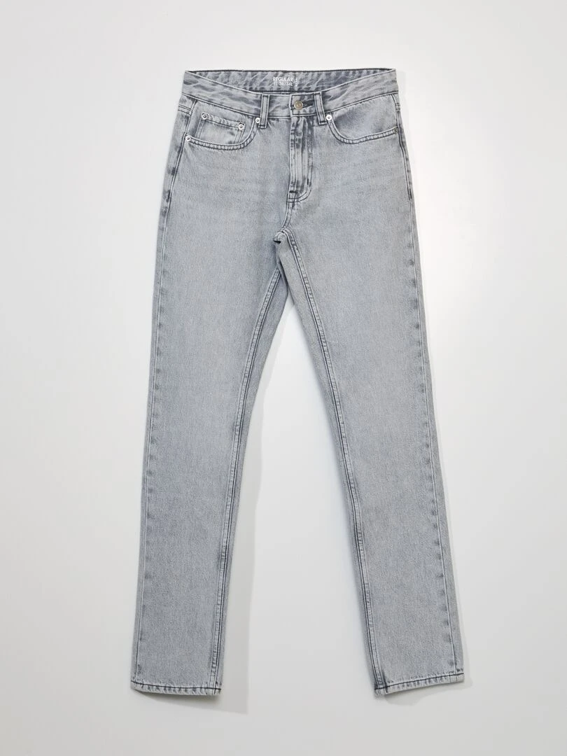 Jean droit L34 Gris