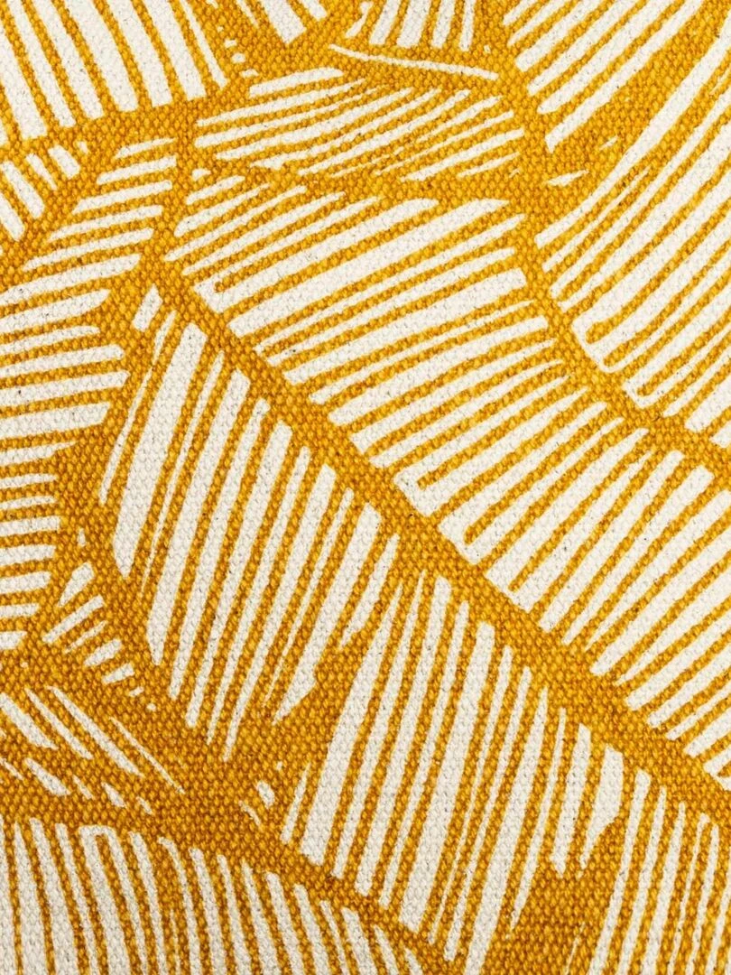 Housse de coussin esprit tropical   Jaune