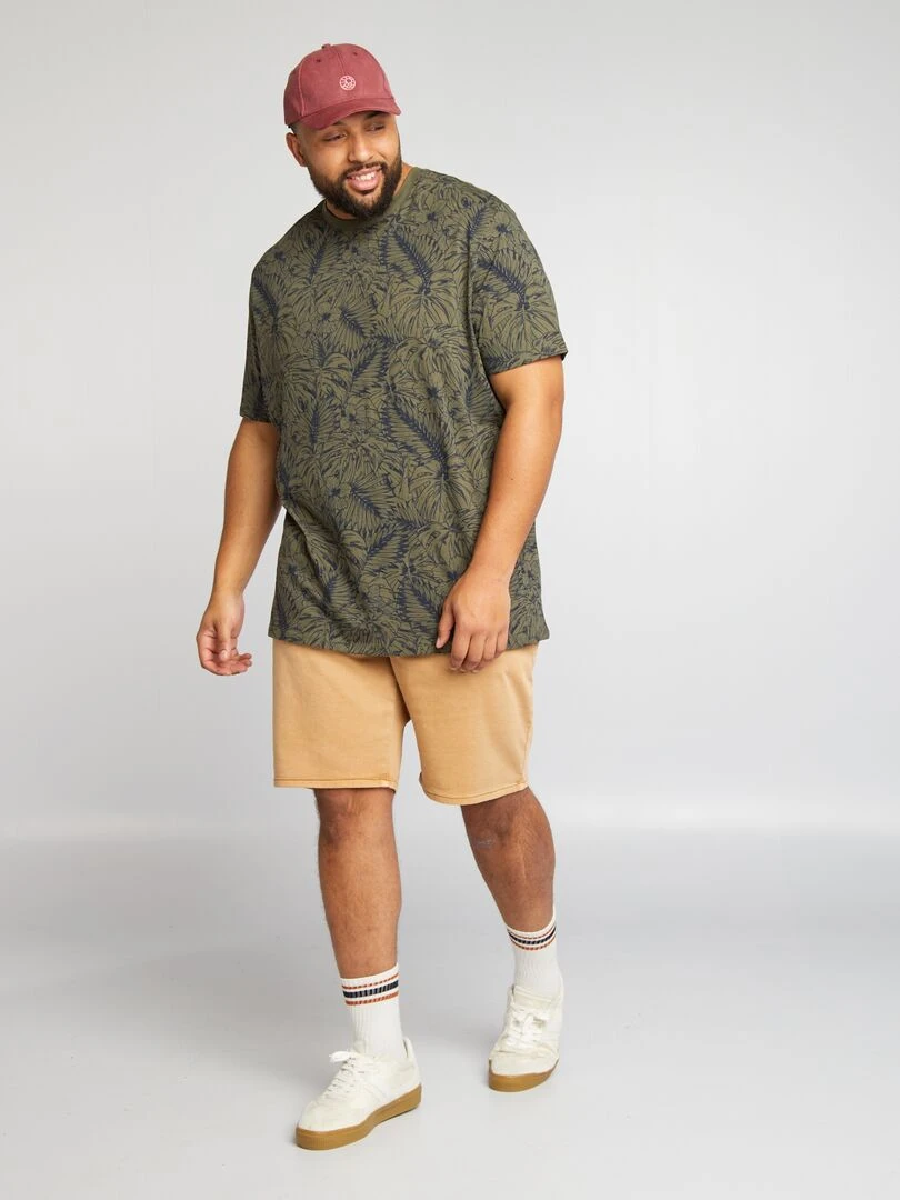 Bermuda stretch uni Camel