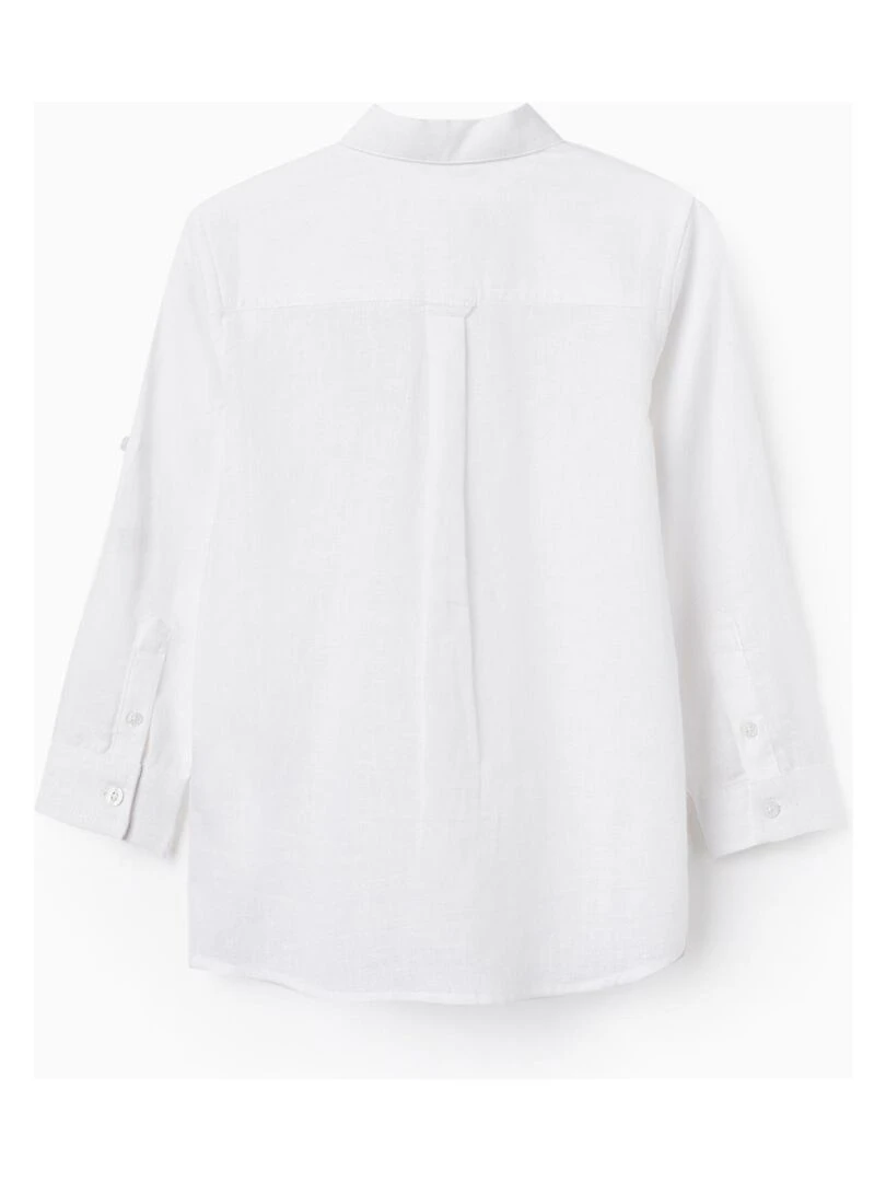 Chemise à manches longues classique pour garçon manches longues LETS PARTY Blanc