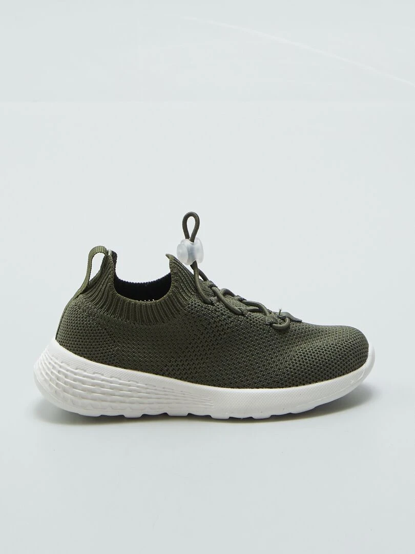 Baskets en mesh esprit running Kaki