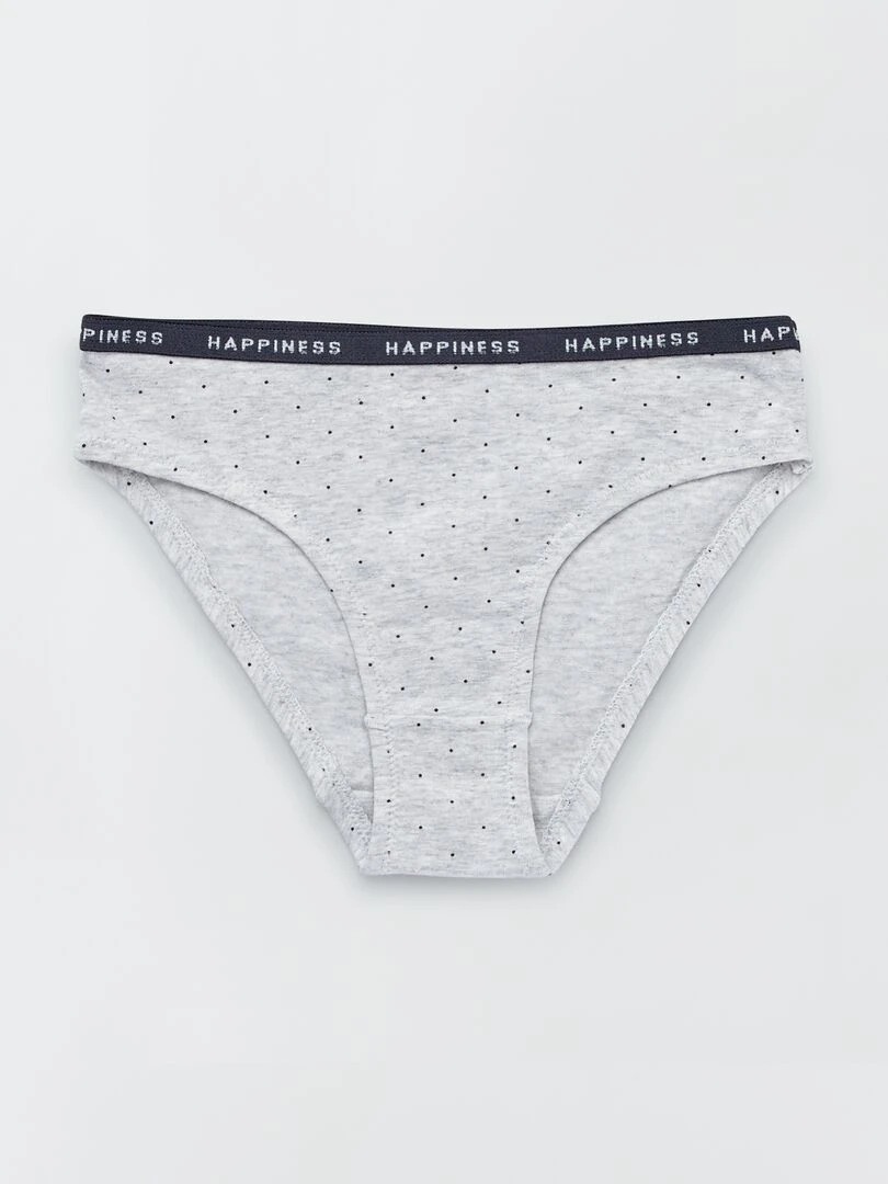 Lot 4 culottes en coton   Blanc/gris