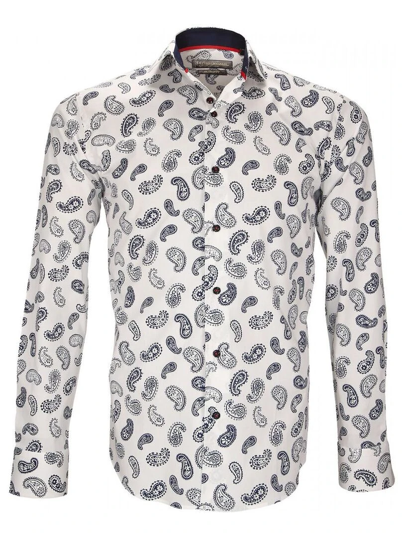 Chemise à motifs SAN SEVERO Blanc