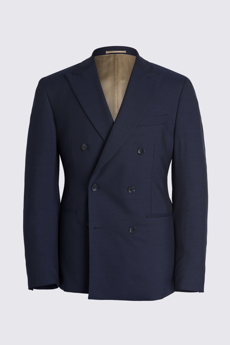 Italian Tailored Fit Navy Half Lined Jacket    Buy Online at Moss