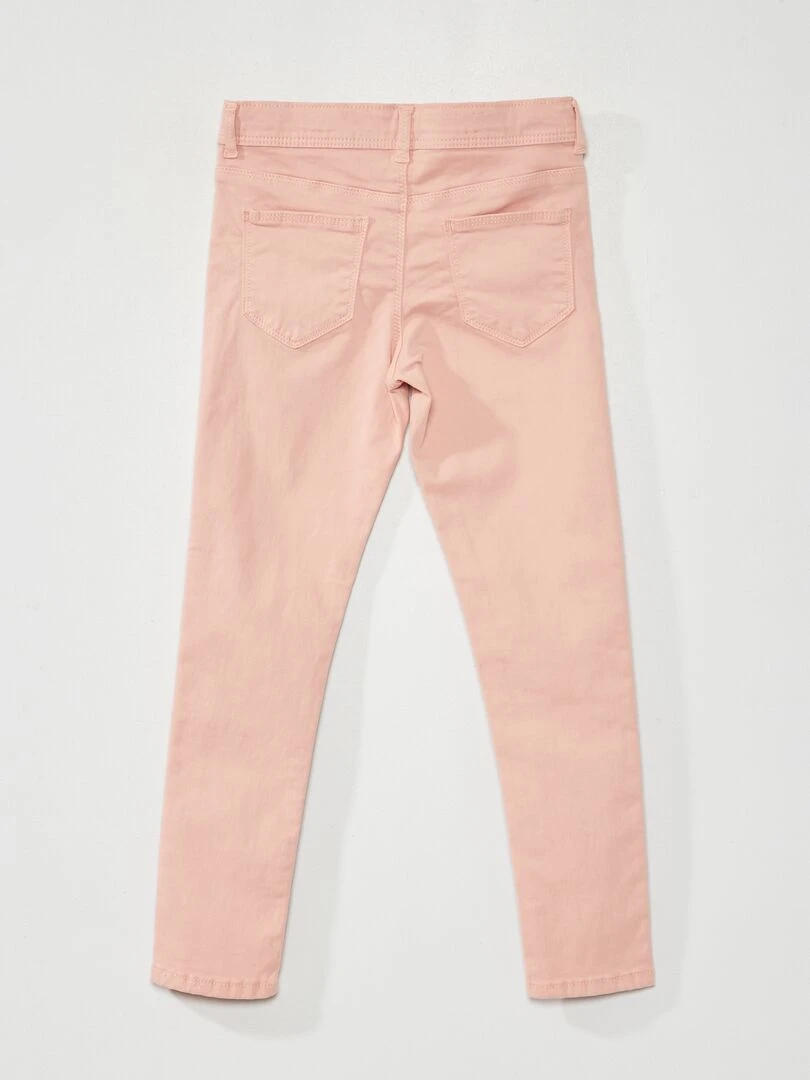 Jean skinny 5 poches rose