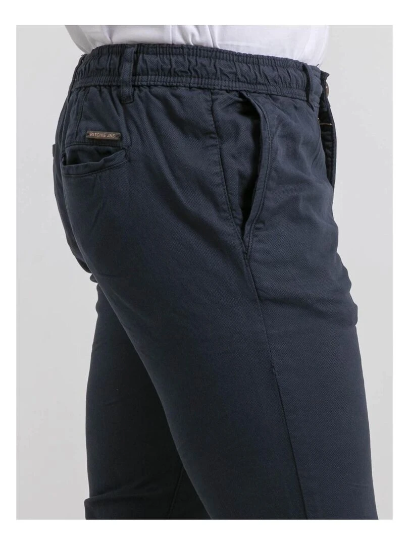 Pantalon chino CORTIN   Bleu marine