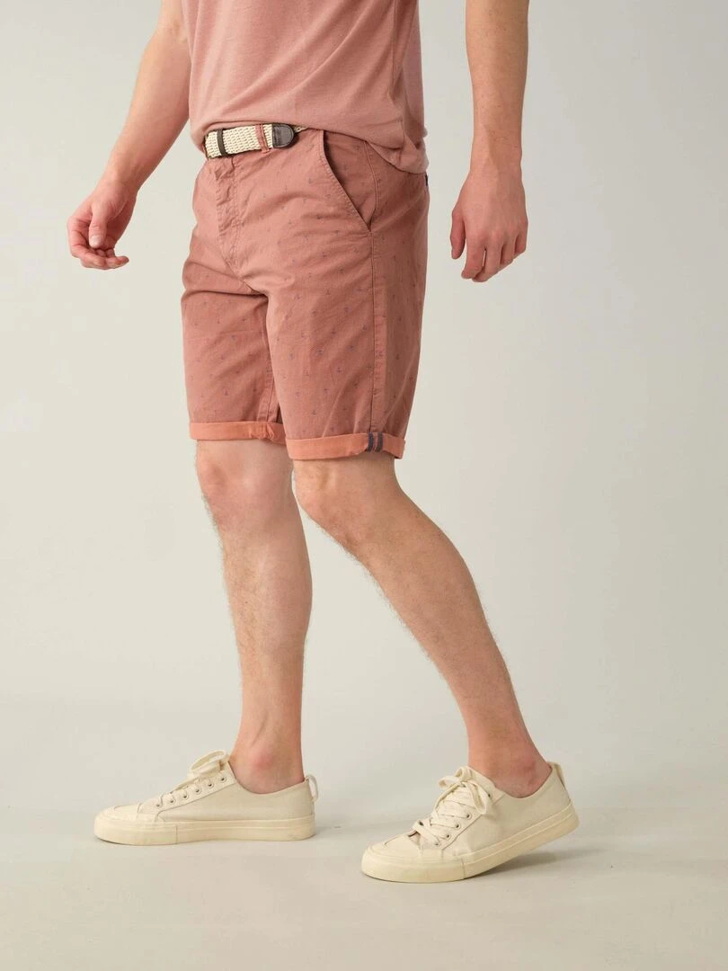 Bermuda en coton pour homme 'Deeluxe'   Rose