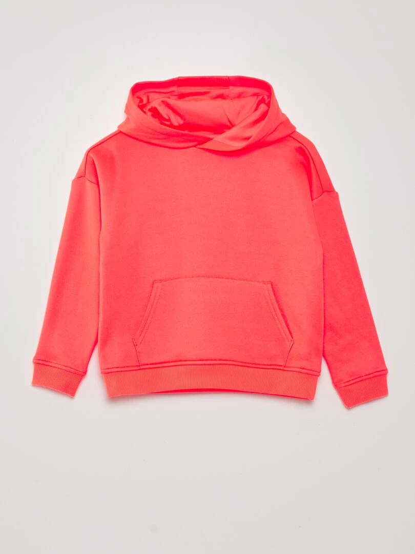 Sweat en molleton à capuche Orange