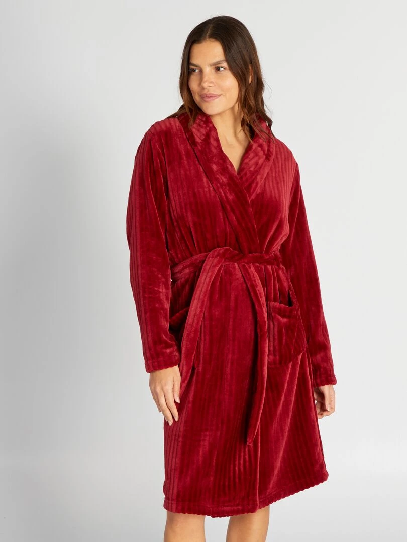 Peignoir en polaire   Rouge
