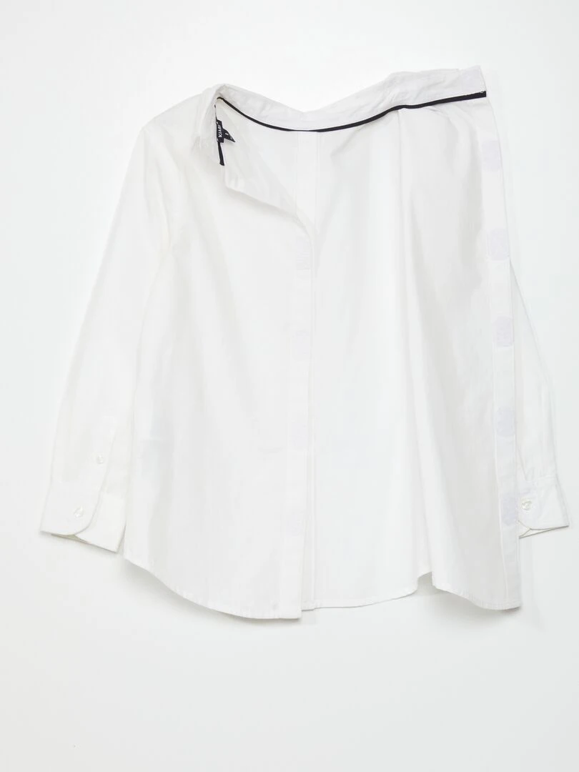 Chemise en popeline   So Easy   blanc