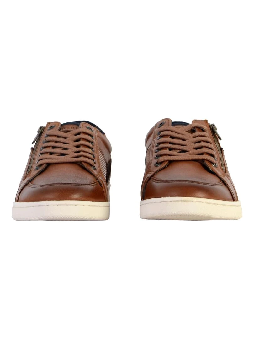 Basket Cuir Redskins Distrait   Marron