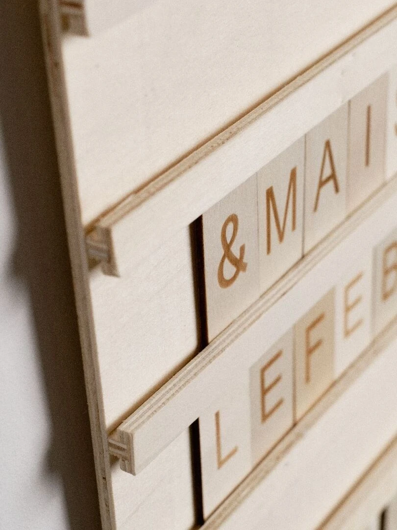 Boîte à messages 'SIMPLICITY' 'TODAY' Beige