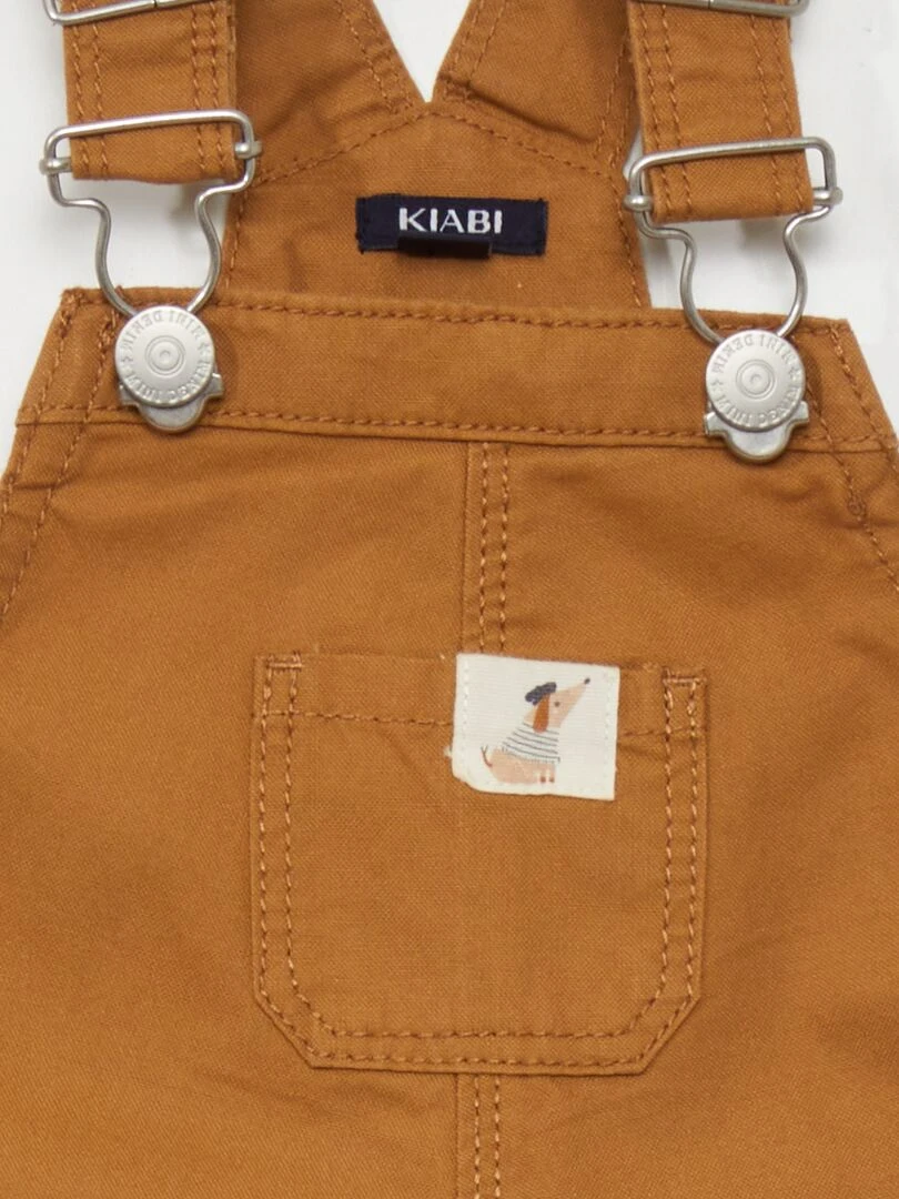 Salopette en coton Camel