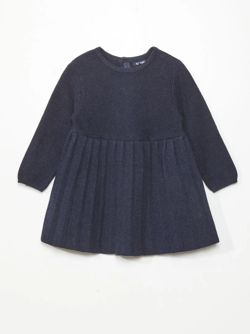 Robe en maille tricot Bleu